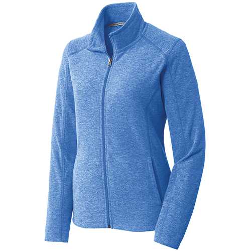 Port Authority® Ladies Heather Microfleece Full-Zip Jacket