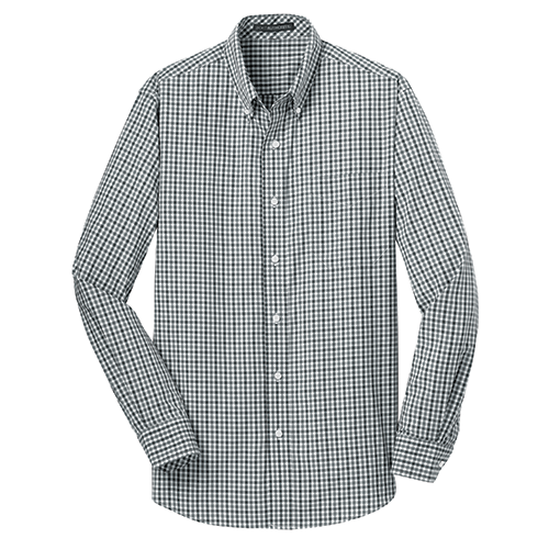 Port Authority® Long Sleeve Gingham Easy Care Shirt