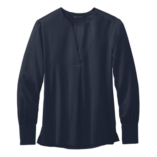 Brooks Brothers® Women’s Open-Neck Satin Blouse