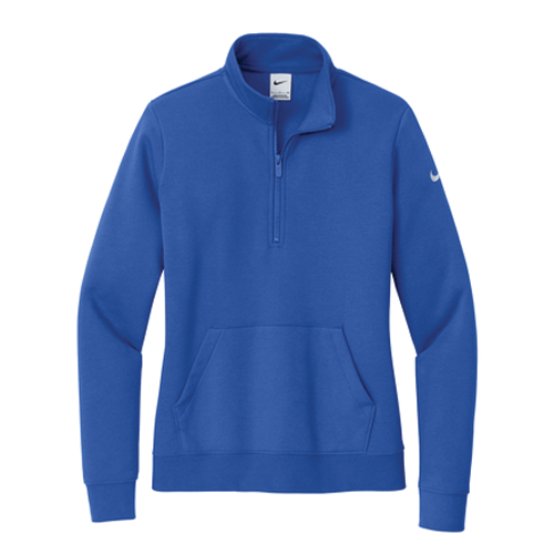Nike Ladies Club Fleece Sleeve Swoosh 1/2-Zip